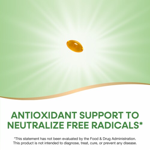 Nature's Way® Vitamin E D-Alpha Tocopherol Softgels Perspective: right