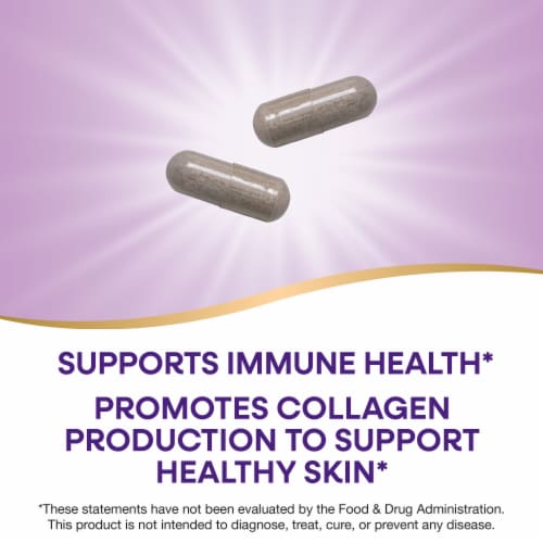 Nature's Way Vitamin C-500 with Rose Hips Capsules 1000mg Perspective: right