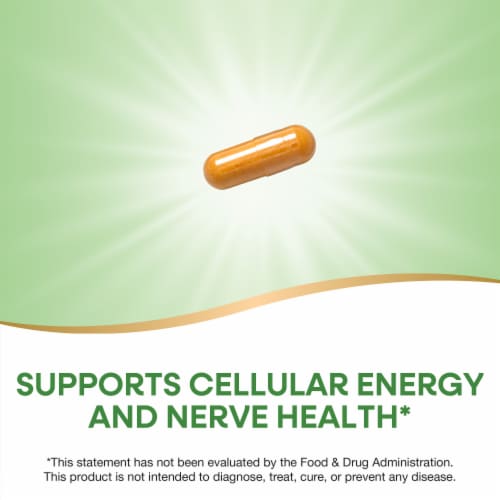 Nature's Way B-50 Complex Supports Cellular Energy and Nerve Health Support High Potency Capsules Perspective: right