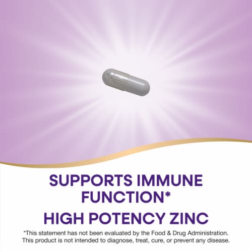 Nature's Way® Zinc Chelate Dietary Supplement Capsules Perspective: right