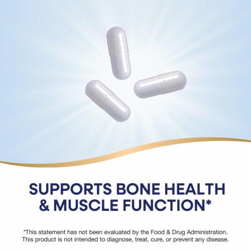 Nature's Way Calcium and Magnesium Mineral Complex Capsules 750 mg Per 3 Capsule Serving Perspective: right