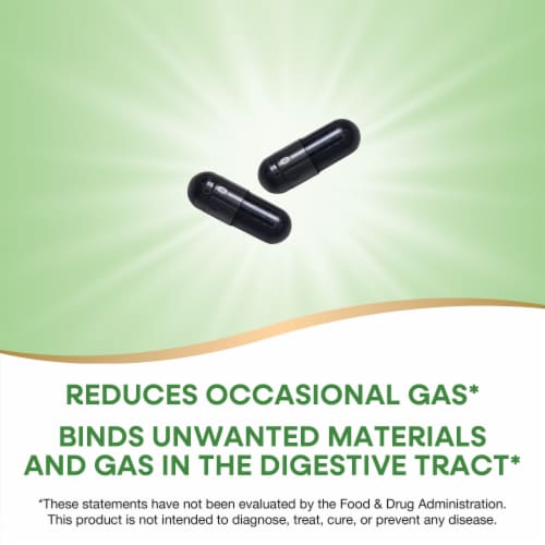 Nature's Way® Activated Charcoal Capsules Perspective: right