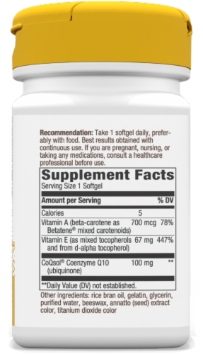 Nature's Way® CoQ10 Dietary Supplement Softgels 100mg Perspective: right