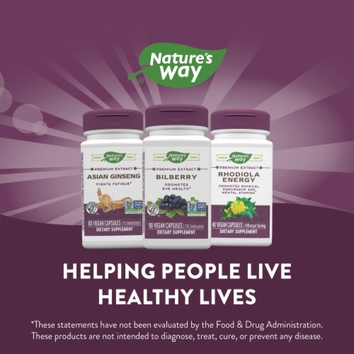 Nature's Way® Bilberry Standardized Capsules Perspective: right