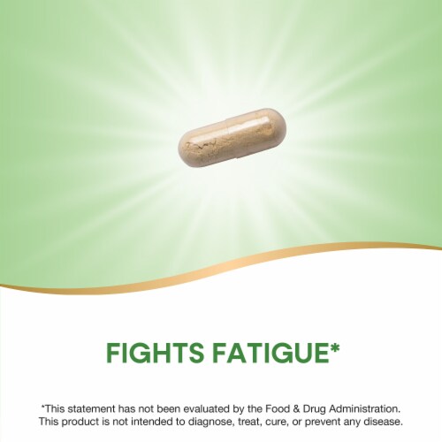 Nature's Way Asian Ginseng Premium Extract Adaptogenic Herb Capsules 550 mg per Serving Perspective: right