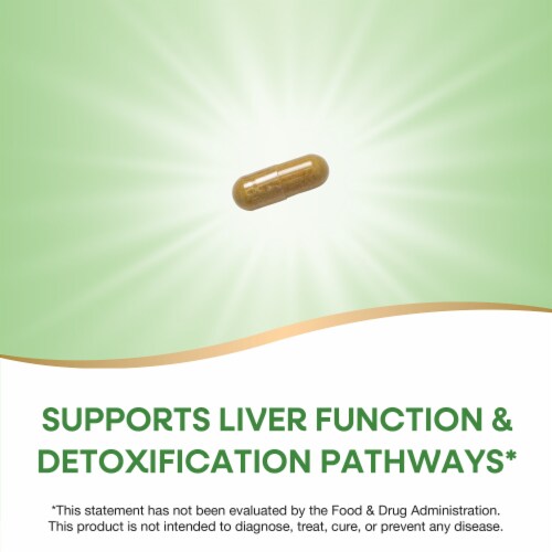 Nature's Way Milk Thistle Supports Liver Function Capsules Perspective: right