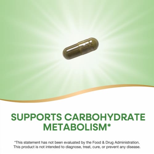 Nature's Way Gymnema Premium Extract Supports Carbohydrate Metabolism Capsules 500 mg per Serving Perspective: right