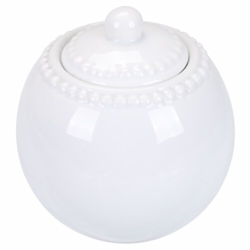 BIA Cordon Bleu Porcelain Beaded Covered Sugar Bowl and Creamer Set Perspective: right