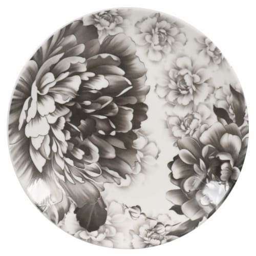 BIA Cordon Bleu Peony Salad Plate - Gray Perspective: right