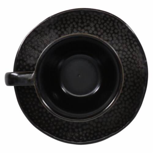 BIA Cordon Bleu Serene Demitasse Cup and Saucer Set - Black Perspective: right