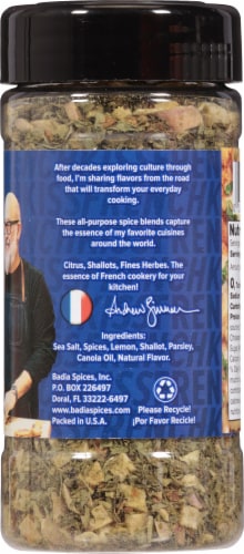 Badia® Andrew Zimmern Lemon & Shallots Seasoning Perspective: right