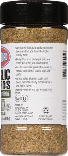 Kingsford™ Garlic & Herbs Rustic Tuscan Style All Purpose Seasoning Perspective: right
