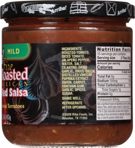 Arriba Mild Fire Roasted Red Salsa Perspective: right