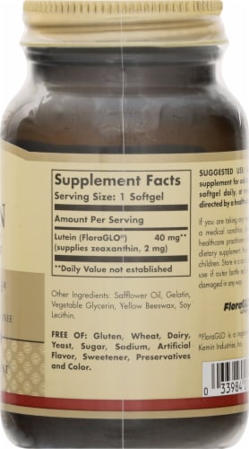 Solgar® Lutein Eye Health 40 mg Softgels Perspective: right