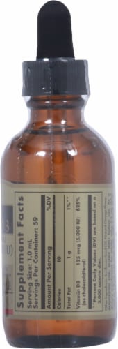 Solgar® Orange Flavor Liquid D3 Vitamin Perspective: right