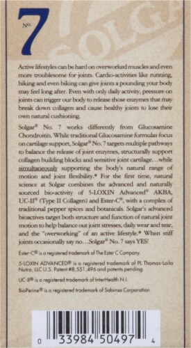 Solgar No 7 Joint Support Capsules Perspective: right