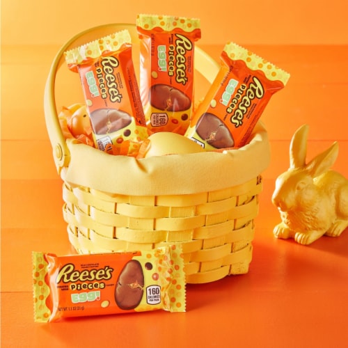 Reese's Pieces Peanut Butter Egg Easter Candy Perspective: right