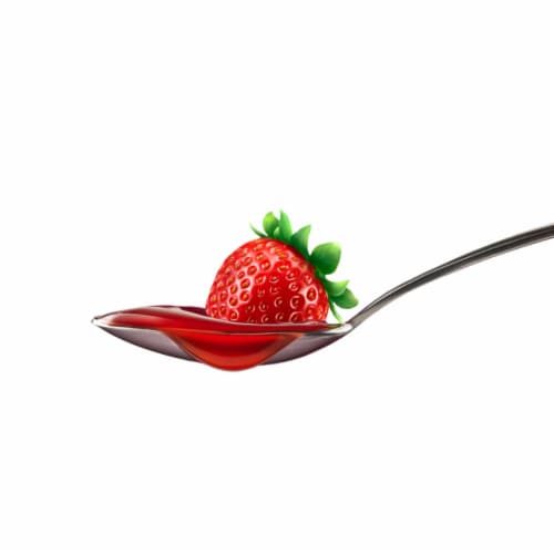 HERSHEY'S Strawberry Syrup Bottle Perspective: right