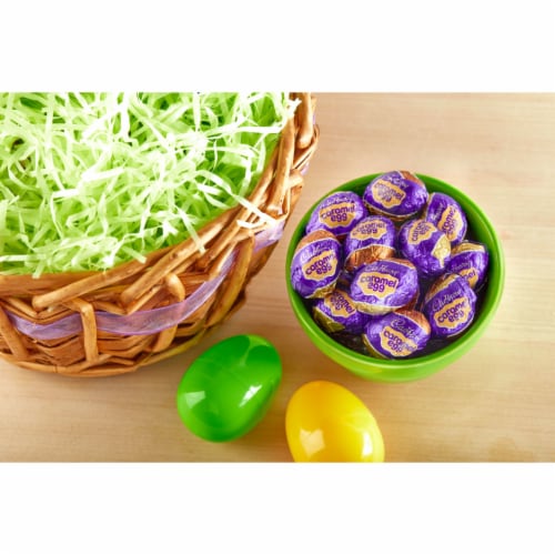 CADBURY Milk Chocolate Caramel Egg Easter Candy Egg Perspective: right