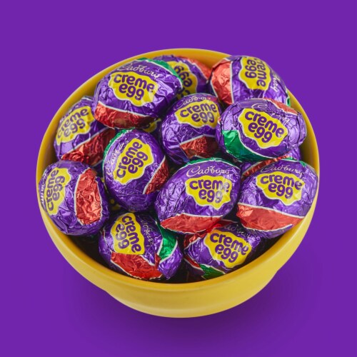 CADBURY CREME EGG Milk Chocolate Easter Candy Eggs Perspective: right
