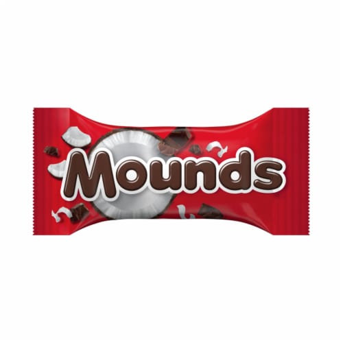 MOUNDS Dark Chocolate and Coconut Snack Size Halloween Candy Bag Perspective: right