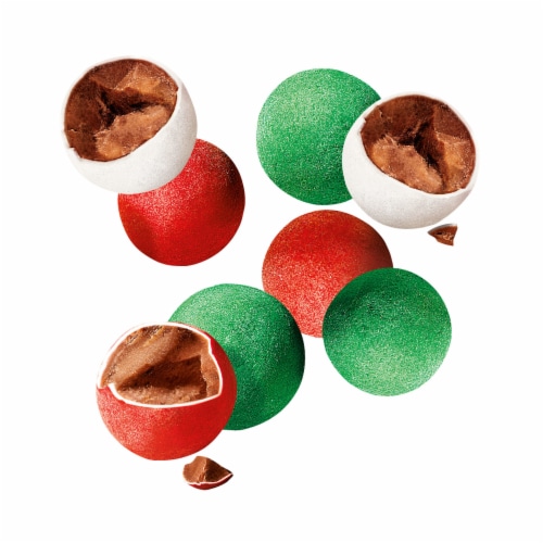 CADBURY Mini Snowballs Milk Chocolate with a Crisp Sugar Shell Christmas Candy Bag Perspective: right