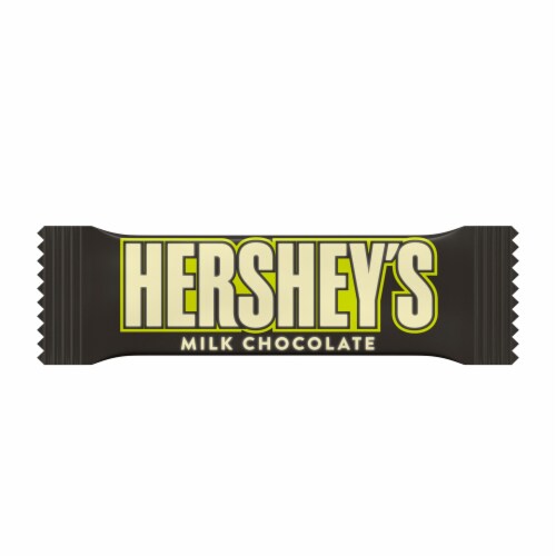Hershey's Milk Chocolate Snack Size Halloween Candy Bars with Glow in the Dark Wrappers Perspective: right