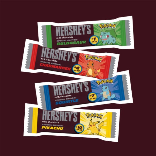 HERSHEY'S Milk Chocolate Snack Size Pokemon Candy Bars Perspective: right