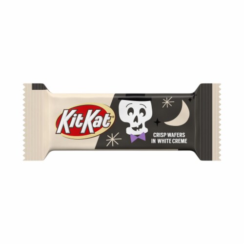 KIT KAT® Breaking Bones White Creme Snack Size Halloween Wafer Candy Bars Bag Perspective: right