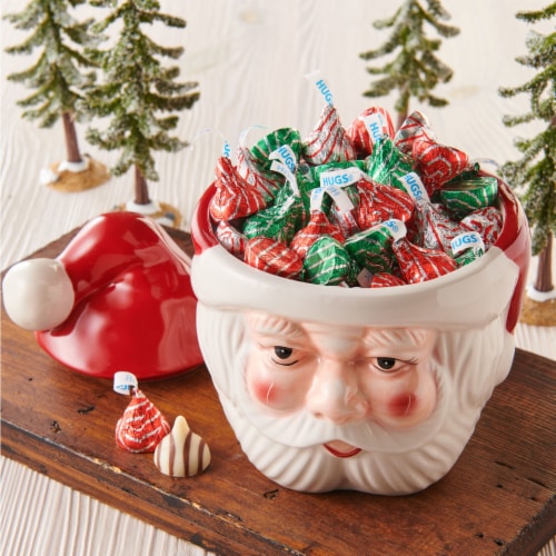 HERSHEY'S HUGS Milk Chocolate Hugged by White Creme Christmas Candy Bag ...