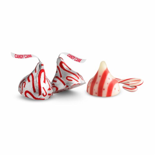 HERSHEY'S KISSES Candy Cane Flavored Christmas Candy Bag Perspective: right