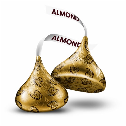 HERSHEY'S KISSES Milk Chocolate with Almonds Candy Share Pack Perspective: right