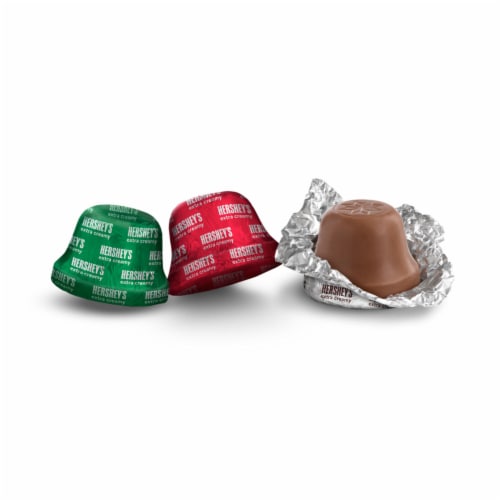 HERSHEY'S Milk Chocolate Bells Christmas Candy Bag Perspective: right