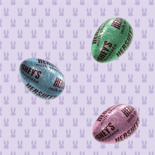HERSHEY'S Milk Chocolate Eggs Easter Candy Bag Perspective: right