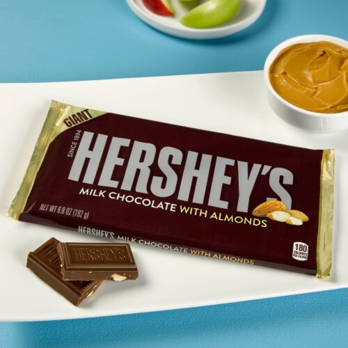 Hershey's Giant Milk Chocolate Bar with Almonds Perspective: right