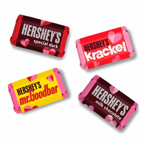 HERSHEY'S Miniatures Assorted Chocolate Valentine Candy Bag Perspective: right