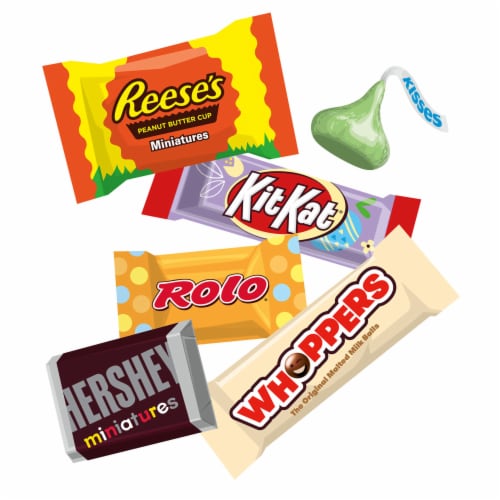 Hershey Assorted Flavored Easter Candy Bulk Bag Perspective: right