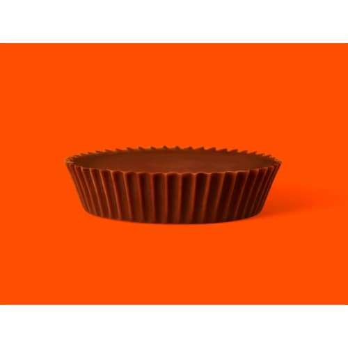 REESE'S Milk Chocolate Peanut Butter Snack Size Cups Candy Packs Perspective: right
