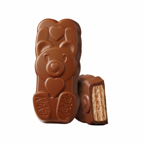 KIT KAT® Milk Chocolate Wafer Snack Size Bears Valentine Candy Bag Perspective: right
