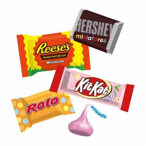 Hershey Assorted Chocolate Easter Candy Bag Perspective: right