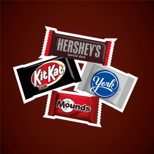 Hershey Assorted Dark Chocolatey Snack Size Candy Party Pack Perspective: right