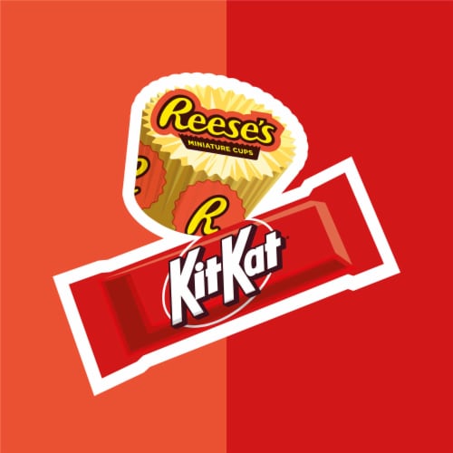 KIT KAT® and REESE'S Miniatures Assorted Milk Chocolate Candy Party Pack Perspective: right