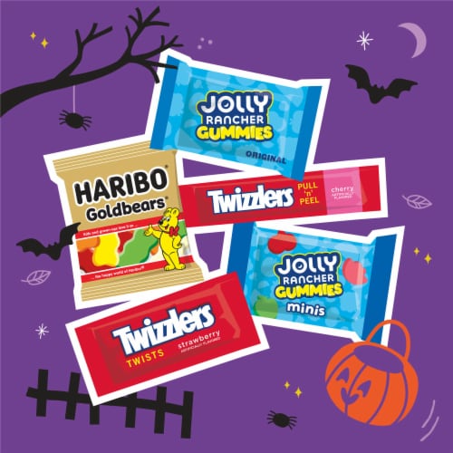 HARIBO JOLLY RANCHER and TWIZZLERS Assorted Fruit Flavored Halloween Candy Bulk Bag Perspective: right