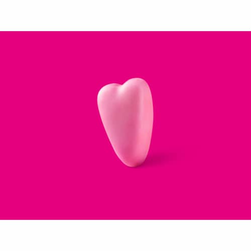 REESE'S Pink Colored Creme Peanut Butter Hearts Snack Size Valentine Candy Bag Perspective: right