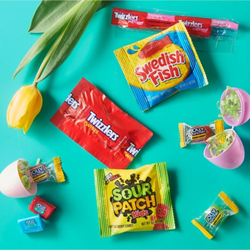 Hershey and Mondelez Egg Hunt Sweet and Sour Assortment Easter Candy Perspective: right