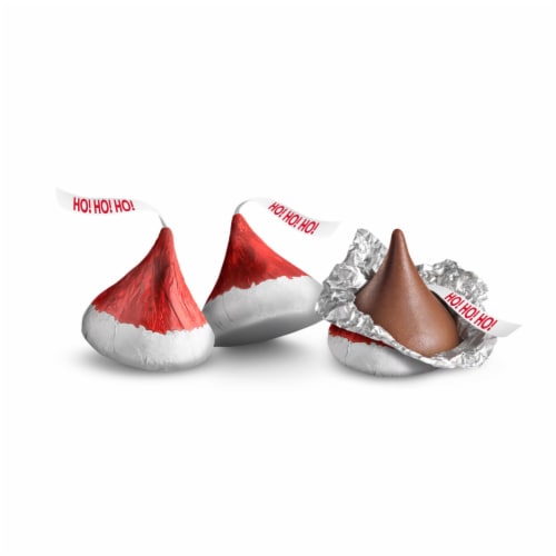 HERSHEY'S KISSES Milk Chocolate Santa Hat Christmas Candy Bag Perspective: right