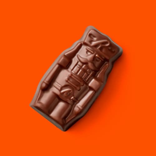 REESE'S Milk Chocolate Peanut Butter Creme Nutcrackers Candy Christmas Bag Perspective: right