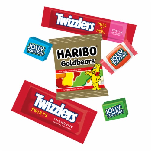 JOLLY RANCHER TWIZZLERS and HARIBO Fruit Flavored Easter Candy Bag Perspective: right
