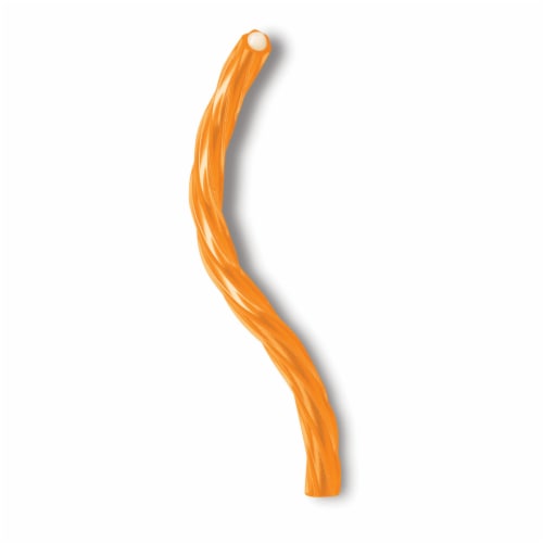 TWIZZLERS Filled Twists Orange Cream Pop Flavored Licorice Style Chewy Candy Bag Perspective: right
