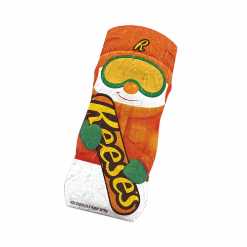REESE'S Milk Chocolate Peanut Butter Snowman Christmas Candy Box Perspective: right